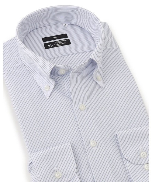 セール】【スーパーノンアイロン・ストレッチ・速乾】【長袖】【BLACK