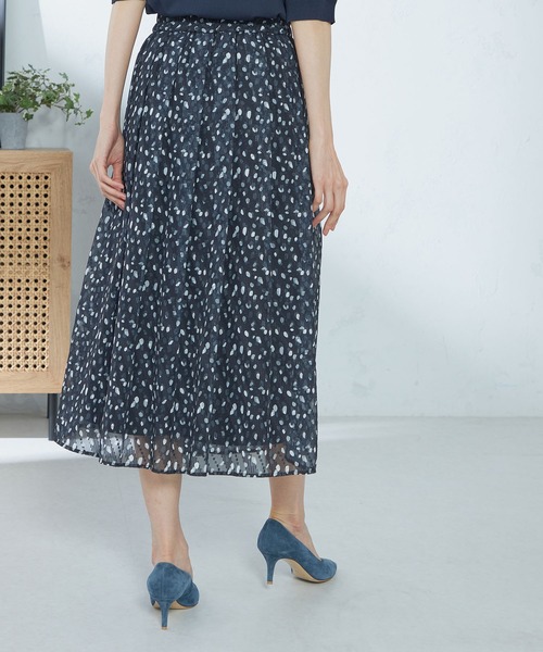 セール】シアープリントタックスカート（スカート）｜GALLORIA