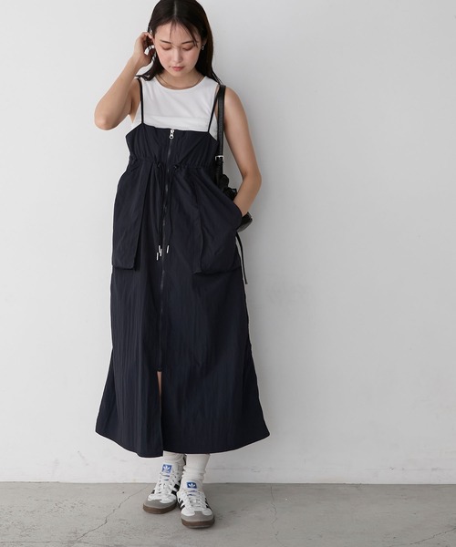 forksy.】ナイロン ウエストドロスト ビッグポケット キャミ