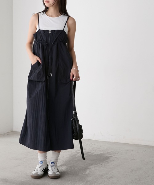 【試着のみ】pois ポワ　メローキャミ　ブラック 94133763b_b_26_500.jpg