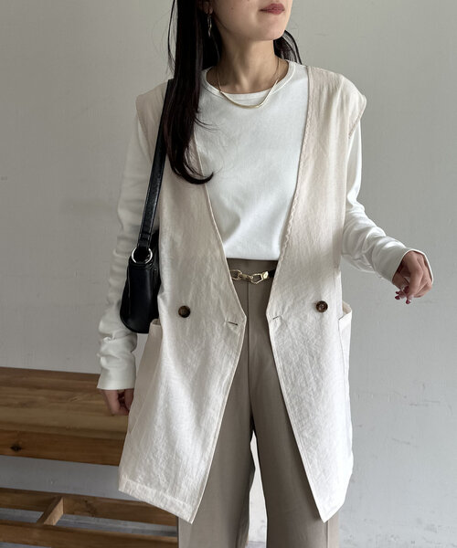 セール】【着回し動画あり】シアードロストジレ（その他アウター