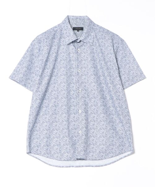 TAKA-Q(タカキュー)の「【ストレッチ】タカキュー ペイズリープリント レギュラーカラー 半袖 シャツ(シャツ/ブラウス・メンズ・ネイビー・MEDIUM/LARGE/X-LARGE)」の4枚目の写真