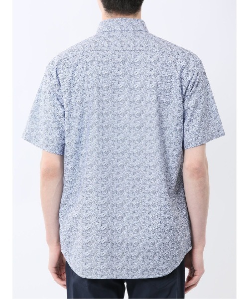 TAKA-Q(タカキュー)の「【ストレッチ】タカキュー ペイズリープリント レギュラーカラー 半袖 シャツ(シャツ/ブラウス・メンズ・ネイビー・MEDIUM/LARGE/X-LARGE)」の7枚目の写真