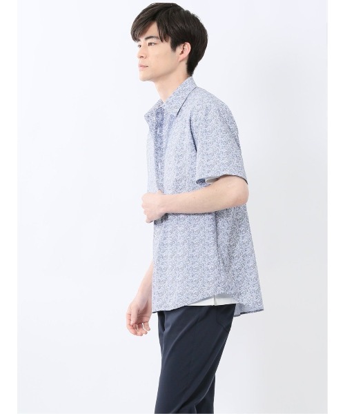 TAKA-Q(タカキュー)の「【ストレッチ】タカキュー ペイズリープリント レギュラーカラー 半袖 シャツ(シャツ/ブラウス・メンズ・ネイビー・MEDIUM/LARGE/X-LARGE)」の11枚目の写真