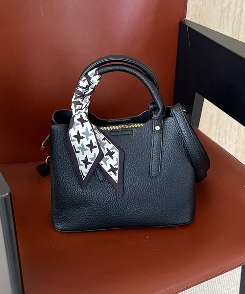 セール】【MAISON BREEZE】スカーフ付きPUレザーバッグ KNF-TP