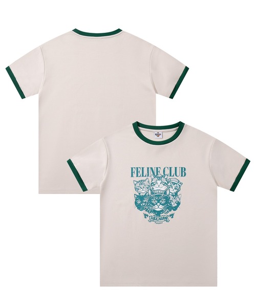 HOOK（フック）の「HOOK -original-　ニャンコ船長ヴィンテージ風プリントリンガーTEE (SS)（Tシャツ/カットソー・メンズ・ホワイト/ネイビー/ライトベージュ・MEDIUM/X-LARGE/LARGE）」の22枚目の写真