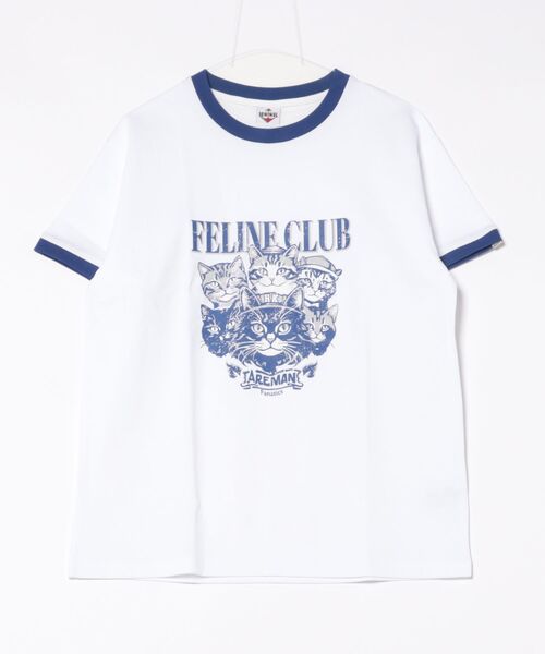 HOOK（フック）の「HOOK -original-　ニャンコ船長ヴィンテージ風プリントリンガーTEE (SS)（Tシャツ/カットソー・メンズ・ホワイト/ネイビー/ライトベージュ・MEDIUM/X-LARGE/LARGE）」の20枚目の写真