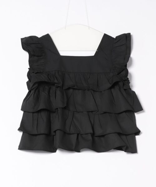 STYLEBLOCK（スタイルブロック）の「ティアードフリルブラウス（シャツ/ブラウス・レディース・オフホワイト/ブラック・FREE）」の5枚目の写真