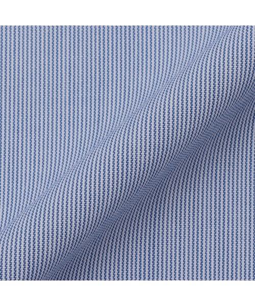 TOKYO SHIRTS（トウキョウシャツ）の「形態安定ノンアイロン ドゥエボットーニ 半袖ビジネスワイシャツ（ビジネスシャツ・メンズ・ブルー・首回り39cm/首回り41cm/首回り42cm/首回り43cm/首回り37cm）」の6枚目の写真