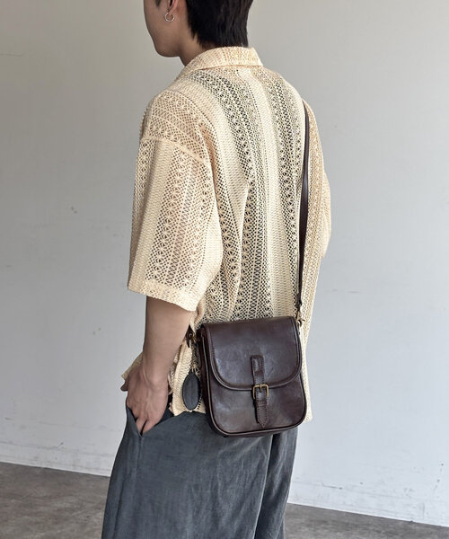 CPCM（シーピーシーエム）の「ピグメントレースシャツ（シャツ/ブラウス・メンズ・ブラウン/チャコールグレー/カーキ/アイボリー・MEDIUM/LARGE）」の7枚目の写真