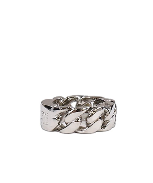 【MM6】Maison Margiela シルバー Minimal Logo リング MM6 MAISON MARGIELA Mm6 Minimal Logo Curb Ring MM6 Maison