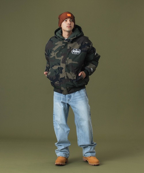 XLARGE(エクストララージ)の「【一部WEB限定カラー】NYLON PUFFER JACKET(ナイロンジャケット・メンズ・ブラック/カモフラージュ/パープル/グレー/ベージュ・S/M/L/XL)」の7枚目の写真