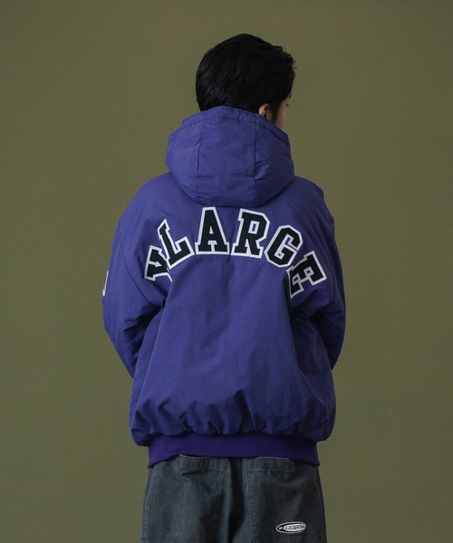 XLARGE(エクストララージ)の「【一部WEB限定カラー】NYLON PUFFER JACKET(ナイロンジャケット・メンズ・ブラック/カモフラージュ/パープル/グレー/ベージュ・S/M/L/XL)」の15枚目の写真