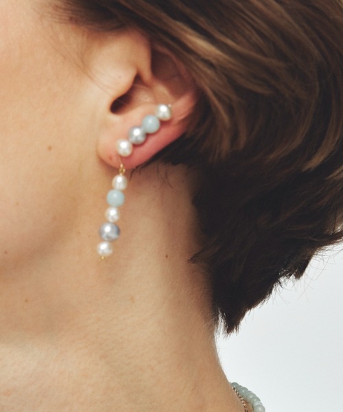 les bonbon】playfully pearl pierce BL/プレイフリー パール ピアス