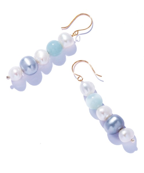 les bonbon】playfully pearl pierce BL/プレイフリー パール ピアス