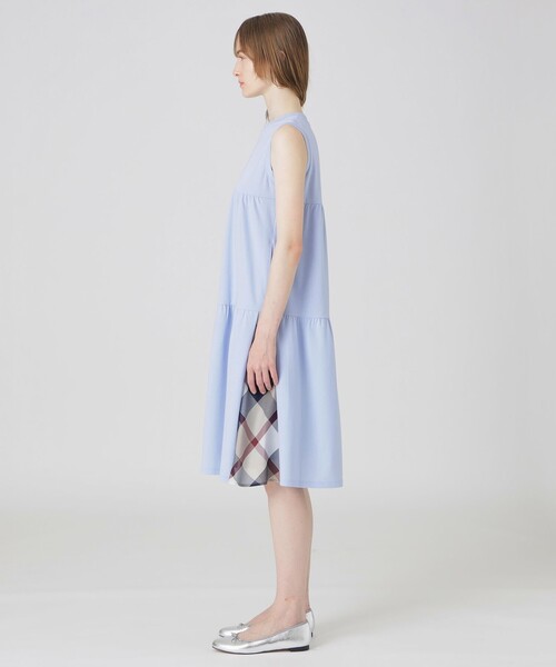 BLUE LABEL CRESTBRIDGE(ブルーレーベルクレストブリッジ)の「コンパクトポンチティアードドレス(ワンピース・レディース・ダークネイビー/ブルー・36/38)」の3枚目の写真