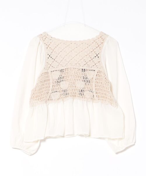NOLITA LABORATORY（ノリータラボラトリー）の「【 NOLITA / ノリータ 】ボヘミアンスタイル シフォン ニット ブラウス（シャツ/ブラウス・レディース・アイボリー・FREE）」の6枚目の写真