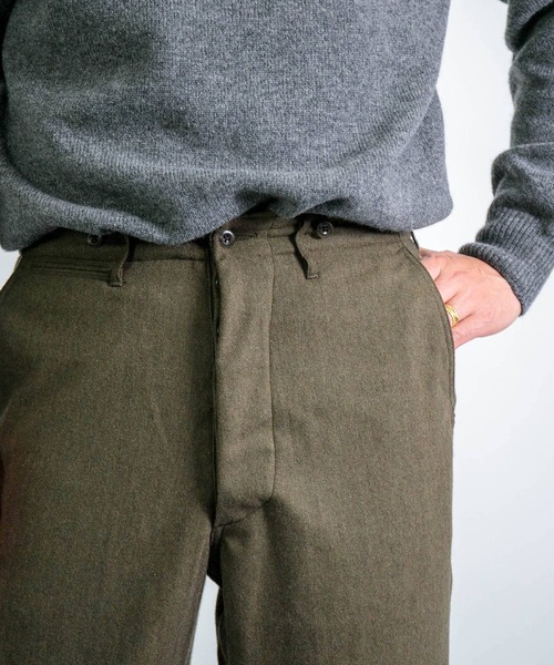 SPELLBOUND（スペルバウンド）の「[ SPELLBOUND / スペルバウンド ] ウール トラウザーズ（スラックス・メンズ・オリーブ・28inch/30inch/32inch）」の8枚目の写真