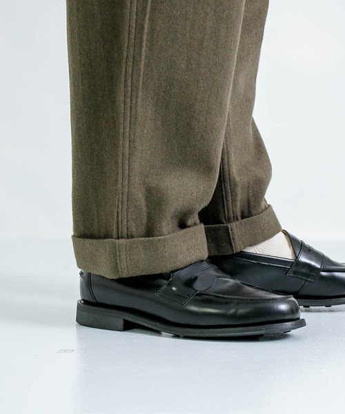 SPELLBOUND（スペルバウンド）の「[ SPELLBOUND / スペルバウンド ] ウール トラウザーズ（スラックス・メンズ・オリーブ・28inch/30inch/32inch）」の11枚目の写真