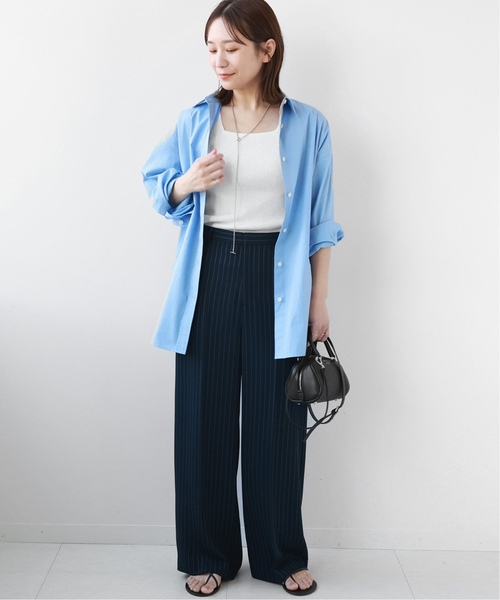 JOURNAL STANDARD relume(ジャーナルスタンダード レリューム)の「《追加3》Vis/Polyスクエアネックリブタンクトップ(タンクトップ・レディース・ブラック/ブラウン/ベージュ系その他/ホワイト・FREE)」の9枚目の写真