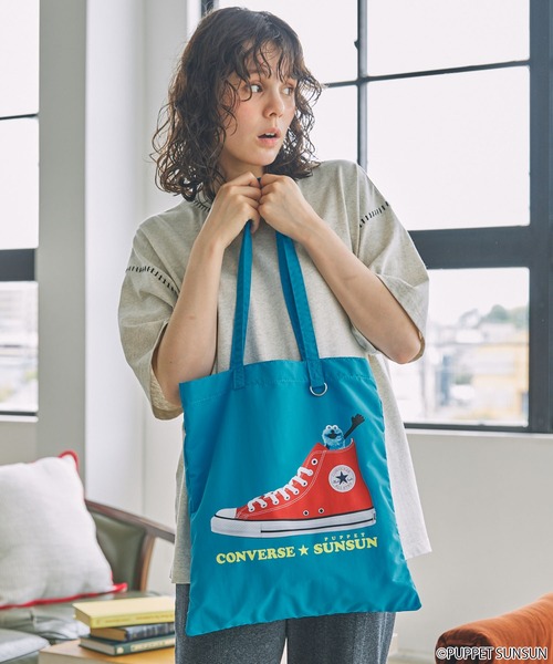 【SUNLOVE】[The Fantastic Four] Tote Bag /追跡付 CONVERS × PUPPET SUNSUN 】コンバース × パペットスンスン