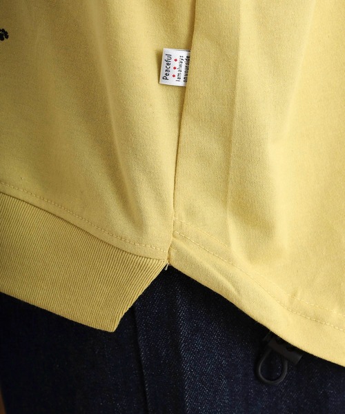 Quelle Chance(ケルシャンス)の「ドロスト刺しゅうプルオーバー ニャンジャ(Tシャツ/カットソー・レディース・イエロー/チャコールグレー/オートミール・M)」の14枚目の写真