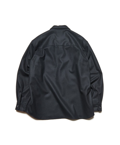 SOPHNET.(ソフネット)の「LIGHT MELTON WOOL HALF-ZIP SHIRT(シャツ/ブラウス・メンズ・オフホワイト/チャコールグレー/ブラック・3/2/1/4/5)」の12枚目の写真