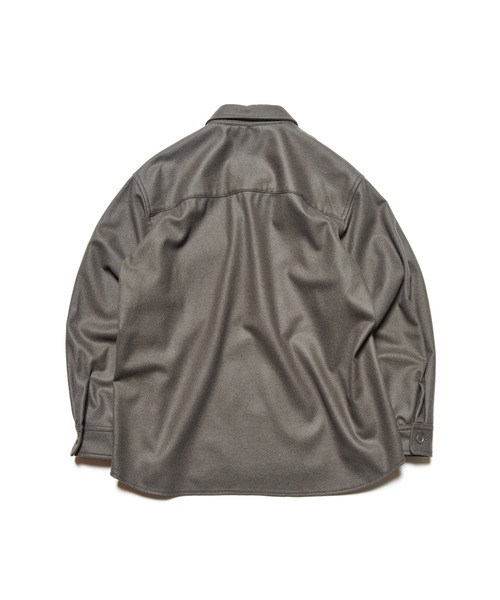 SOPHNET.(ソフネット)の「LIGHT MELTON WOOL HALF-ZIP SHIRT(シャツ/ブラウス・メンズ・オフホワイト/チャコールグレー/ブラック・3/2/1/4/5)」の10枚目の写真