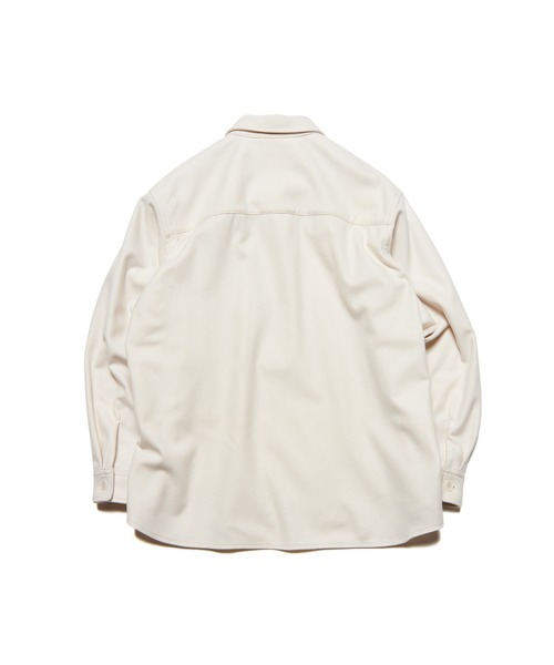 SOPHNET.(ソフネット)の「LIGHT MELTON WOOL HALF-ZIP SHIRT(シャツ/ブラウス・メンズ・オフホワイト/チャコールグレー/ブラック・3/2/1/4/5)」の8枚目の写真