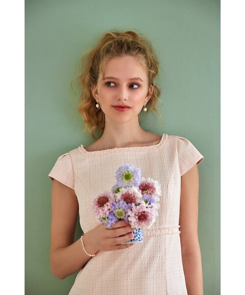 TOCCA(トッカ)の「BE HAPPY! ドレス(ワンピース・レディース・ピンク系/アイボリー系/ネイビー系・0/2/4/6)」の6枚目の写真