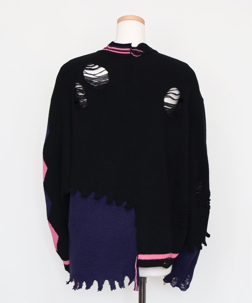 rurumu:（ルルムウ）の「rurumu:/ルルムウ/embroidery argyle cardigan（カーディガン/ボレロ・レディース・グレー/ブラック/サックスブルー・FREE）」の21枚目の写真