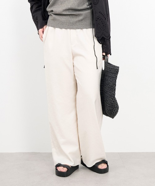 MICA&DEAL 新品未使用　パンツ セール】タックギャザーワイドパンツ（その他パンツ