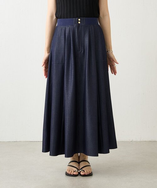Jena espace merveilleux（ジェナ　エスパスメルヴェイユ）の「テンセルデニムフレアスカート（スカート・レディース・ブルー/ブラック・FREE）」の22枚目の写真