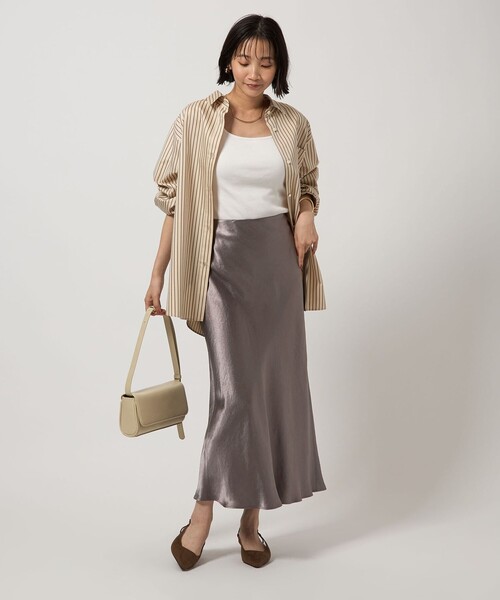 サテン ナロー スカート（スカート）｜green label relaxing