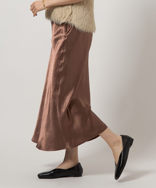 サテン ナロー スカート（スカート）｜green label relaxing