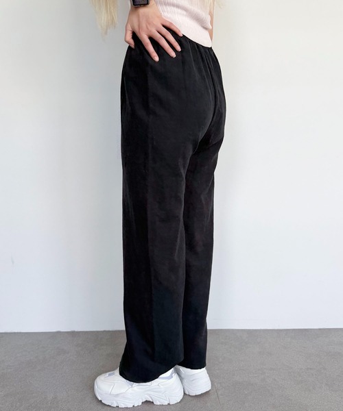 SHEPP(シープ)の「ウエストレース ピーチ起毛 イージーパンツ(その他パンツ・レディース・アイボリー/ベージュ/ブラック・F)」の19枚目の写真