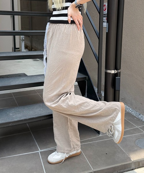 SHEPP(シープ)の「ウエストレース ピーチ起毛 イージーパンツ(その他パンツ・レディース・アイボリー/ベージュ/ブラック・F)」の15枚目の写真
