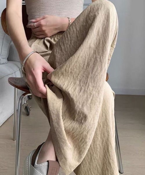 SHEPP(シープ)の「ウエストレース ピーチ起毛 イージーパンツ(その他パンツ・レディース・アイボリー/ベージュ/ブラック・F)」の12枚目の写真