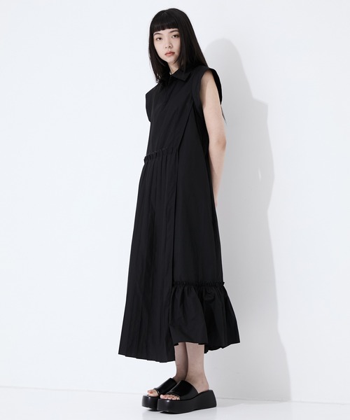 agustdsuga00020390　ワンピース Oggi8月号掲載／接触冷感／洗える】ツイストコットンプレー