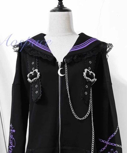 【新品未使用】紺パーカー Brandol / A.P.C. アーペーセー パーカー ワンポイントロゴ 長袖