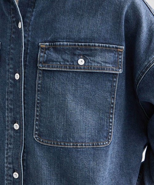 Healthy denim（ヘルシーデニム）の「【Healthy denim(ヘルシーデニム）】Almond/イージーケア（シャツ/ブラウス・レディース・ピンク/ベージュ/ブルー系その他/ブルー系その他4・M）」の17枚目の写真