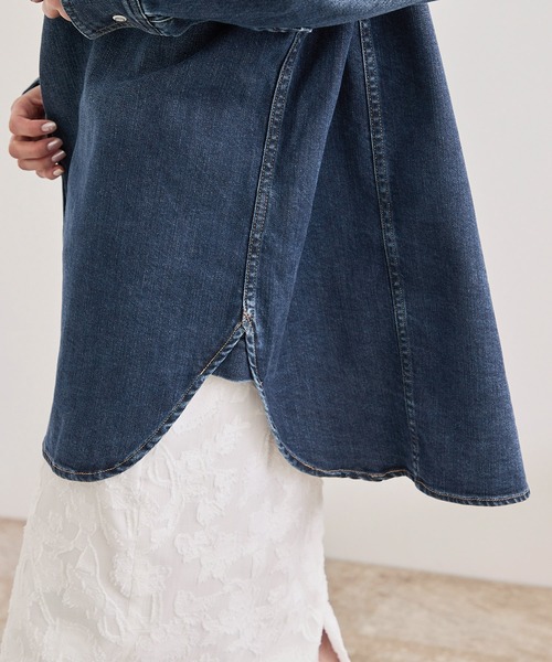 Healthy denim（ヘルシーデニム）の「【Healthy denim(ヘルシーデニム）】Almond/イージーケア（シャツ/ブラウス・レディース・ピンク/ベージュ/ブルー系その他/ブルー系その他4・M）」の19枚目の写真