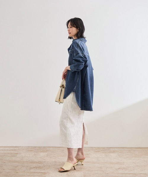 Healthy denim（ヘルシーデニム）の「【Healthy denim(ヘルシーデニム）】Almond/イージーケア（シャツ/ブラウス・レディース・ピンク/ベージュ/ブルー系その他/ブルー系その他4・M）」の21枚目の写真