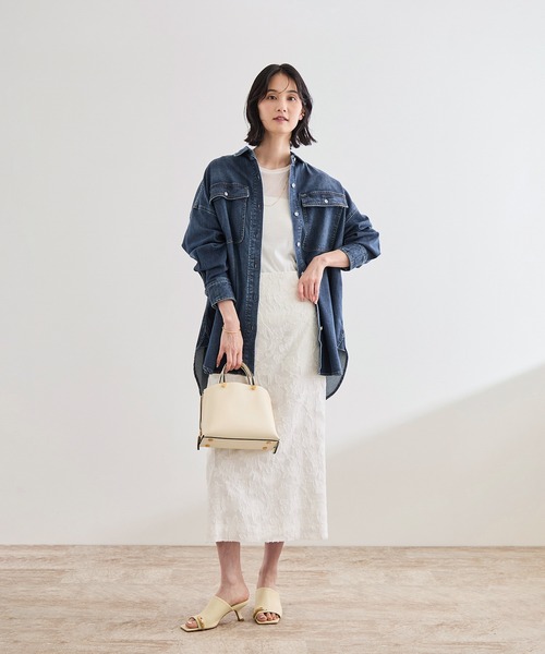 Healthy denim（ヘルシーデニム）の「【Healthy denim(ヘルシーデニム）】Almond/イージーケア（シャツ/ブラウス・レディース・ピンク/ベージュ/ブルー系その他/ブルー系その他4・M）」の20枚目の写真
