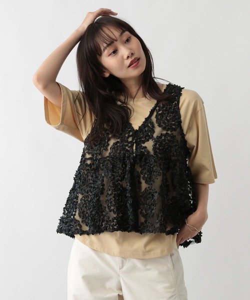 セール】3Dレースベスト（ベスト）｜FOUND GOOD（ファウンド