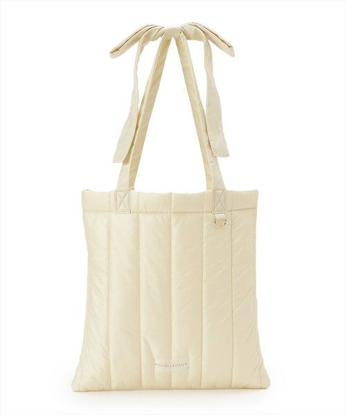 WILLSELECTION（ウィルセレクション）の「リボンショルダーキルティングトート（トートバッグ・レディース・グリーン/レッド/ピンク/ミント/ラベンダー/イエロー/ブラック/サックスブルー/オフホワイト・FREE）」の7枚目の写真