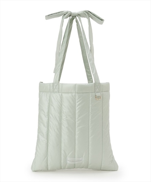 WILLSELECTION（ウィルセレクション）の「リボンショルダーキルティングトート（トートバッグ・レディース・グリーン/レッド/ピンク/ミント/ラベンダー/イエロー/ブラック/サックスブルー/オフホワイト・FREE）」の4枚目の写真