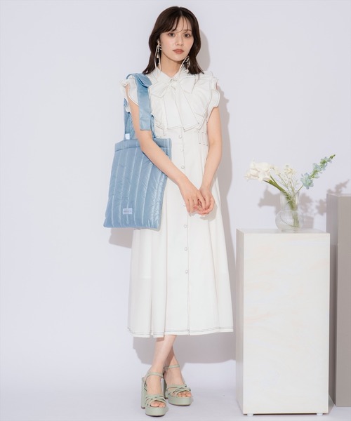 WILLSELECTION（ウィルセレクション）の「リボンショルダーキルティングトート（トートバッグ・レディース・グリーン/レッド/ピンク/ミント/ラベンダー/イエロー/ブラック/サックスブルー/オフホワイト・FREE）」の17枚目の写真