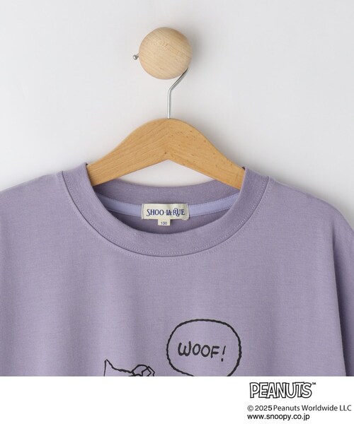 PEANUTS（ピーナッツ）の「【PEANUTS】アソートプリントTシャツ（Tシャツ/カットソー・キッズ・パープル/サックスブルー/オフホワイト・11/14/13/15 /12/10）」の7枚目の写真