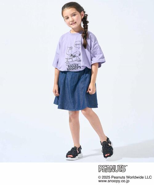 PEANUTS（ピーナッツ）の「【PEANUTS】アソートプリントTシャツ（Tシャツ/カットソー・キッズ・パープル/サックスブルー/オフホワイト・11/14/13/15 /12/10）」の13枚目の写真